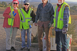 11.17.18 VV POA volunteers for HIGHWAY CLEAN UP L to R Peggy and Ralph Barksdale, Mal Otterson, leader, Dave Nauman en az_MG_1842